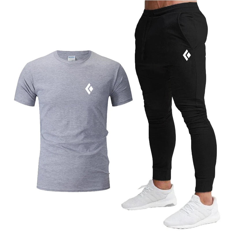 Ensemble de vêtements de sport T-Shirt à manches courtes et pantalon de jogging du S au 2XL