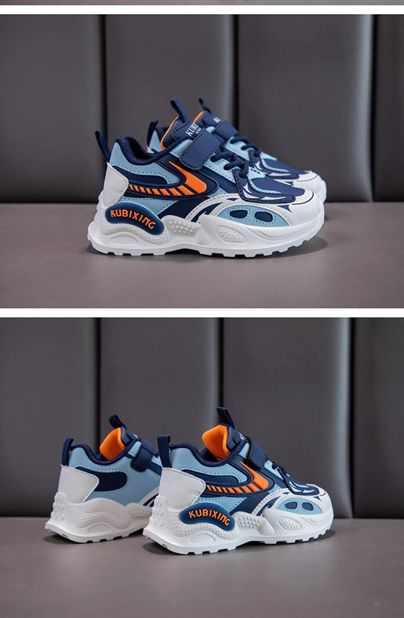 Baskets en cuir pour filles du 26 au 37