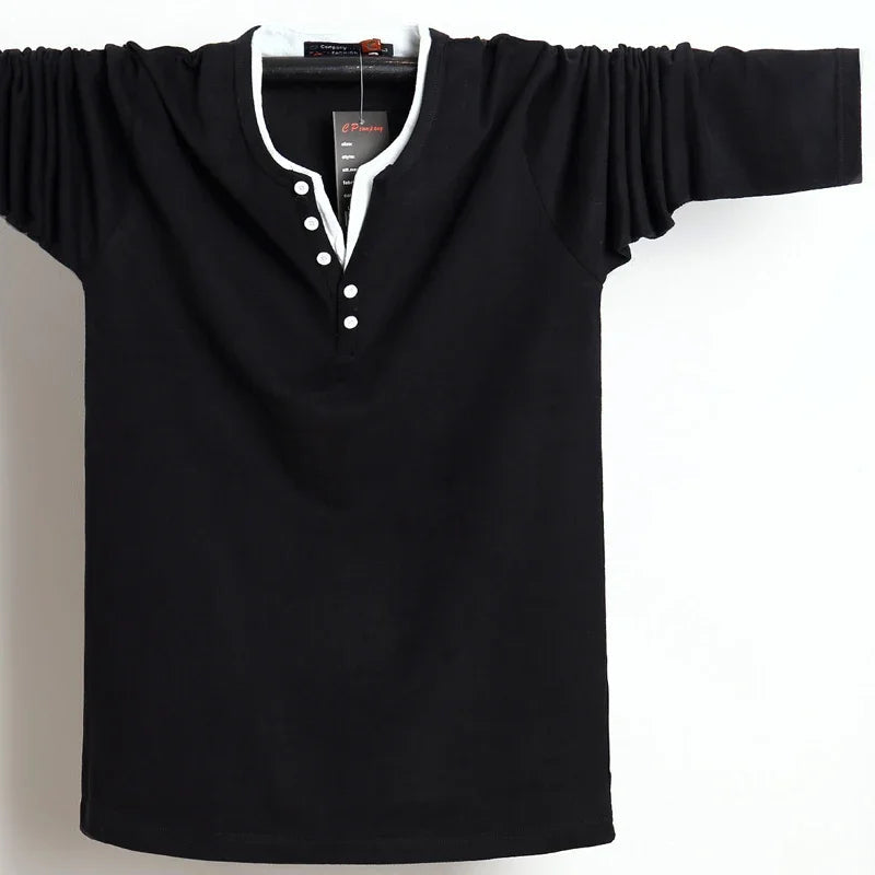 T-Shirt en coton à manches longues grande taille du M au 7XL MAEJORKEN