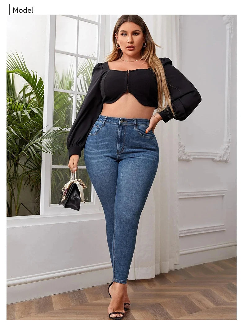 Jeans taille haute