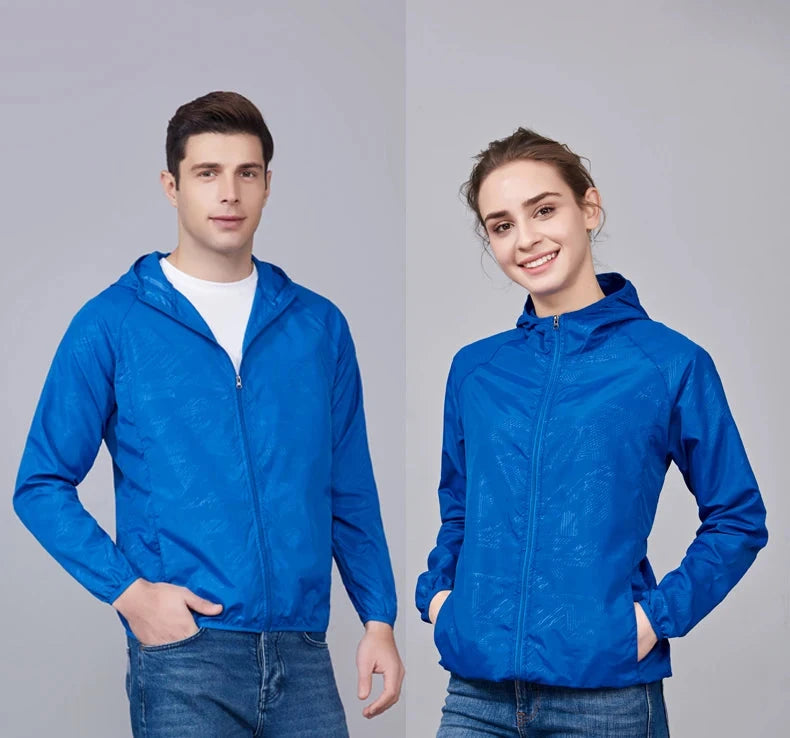 LNGXO hommes femmes vestes de randonnée imperméables Protection solaire coupe-vent Camping escalade manteau de pluie en plein air unisexe vêtements portables MAEJORKEN
