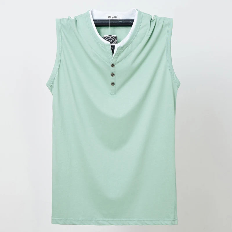 Débardeur en coton sans manches du L au 6XL