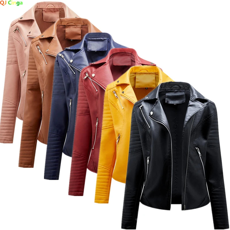2024 nouvelle mode femmes veste en simili cuir S-XXXL