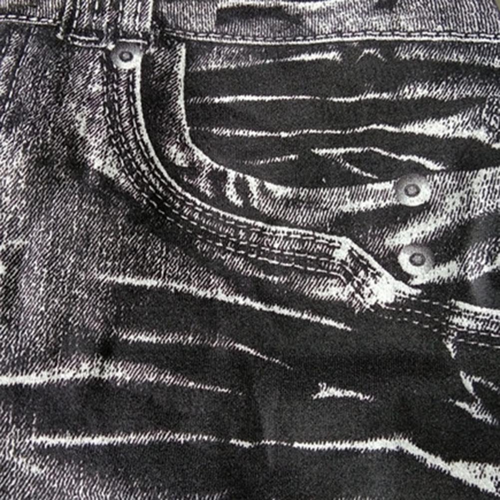 Jean en denim taille haute multi-poches