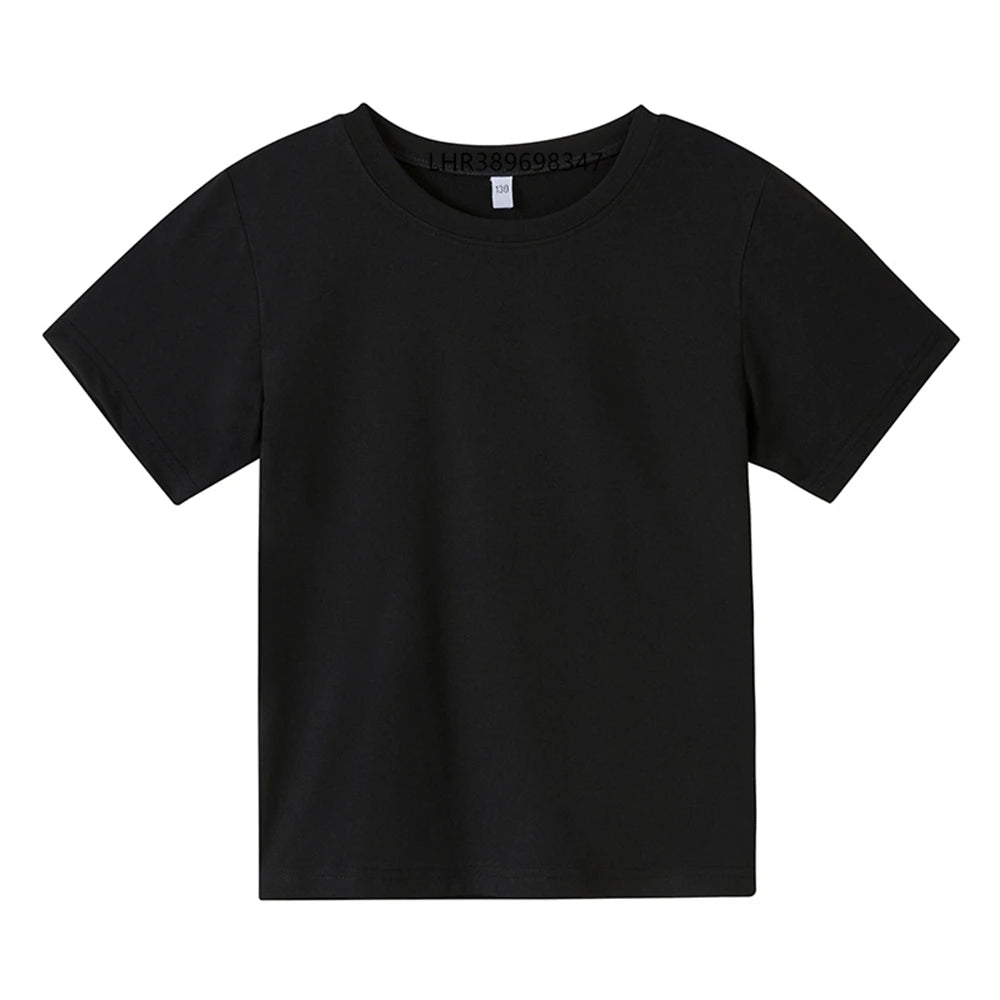 T-shirt d'été garçons/filles col rond haut à manches courtes MAEJORKEN