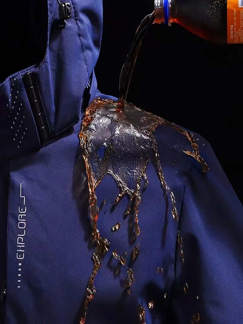Veste de pluie imperméable légère à capuche grande taille du du 4XL au 5XL