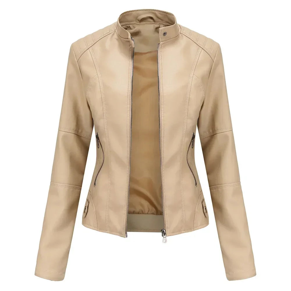 Blouson en simili cuir du XS au 4XL