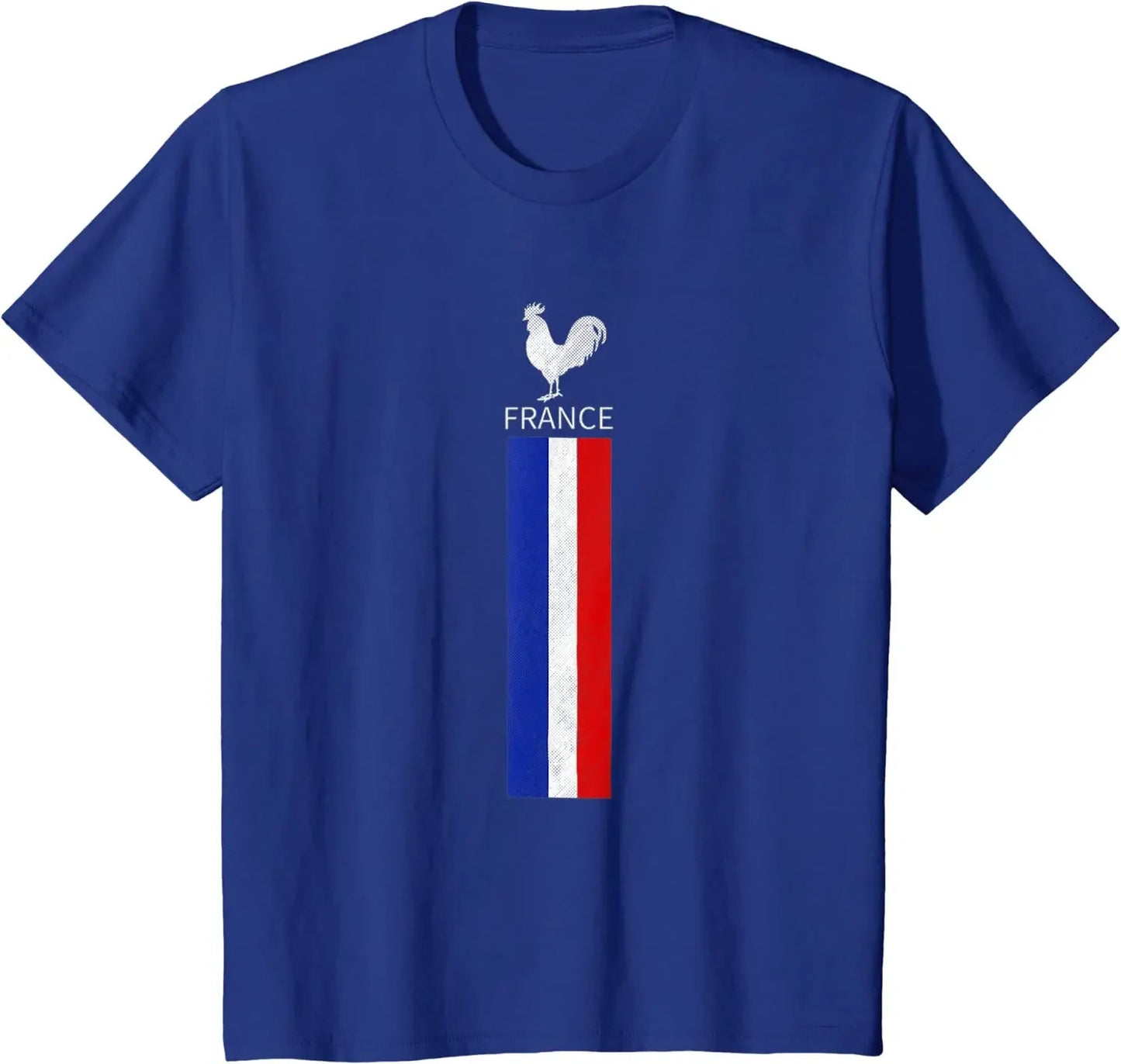 T-Shirt en Coton de l'Équipe de Football de France du S au 6XL MAEJORKEN