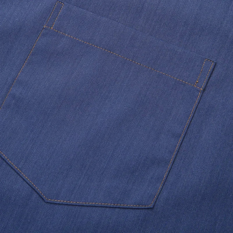 Chemise à manches courtes d'été, couleur unie, grande taille du M au 8XL MAEJORKEN