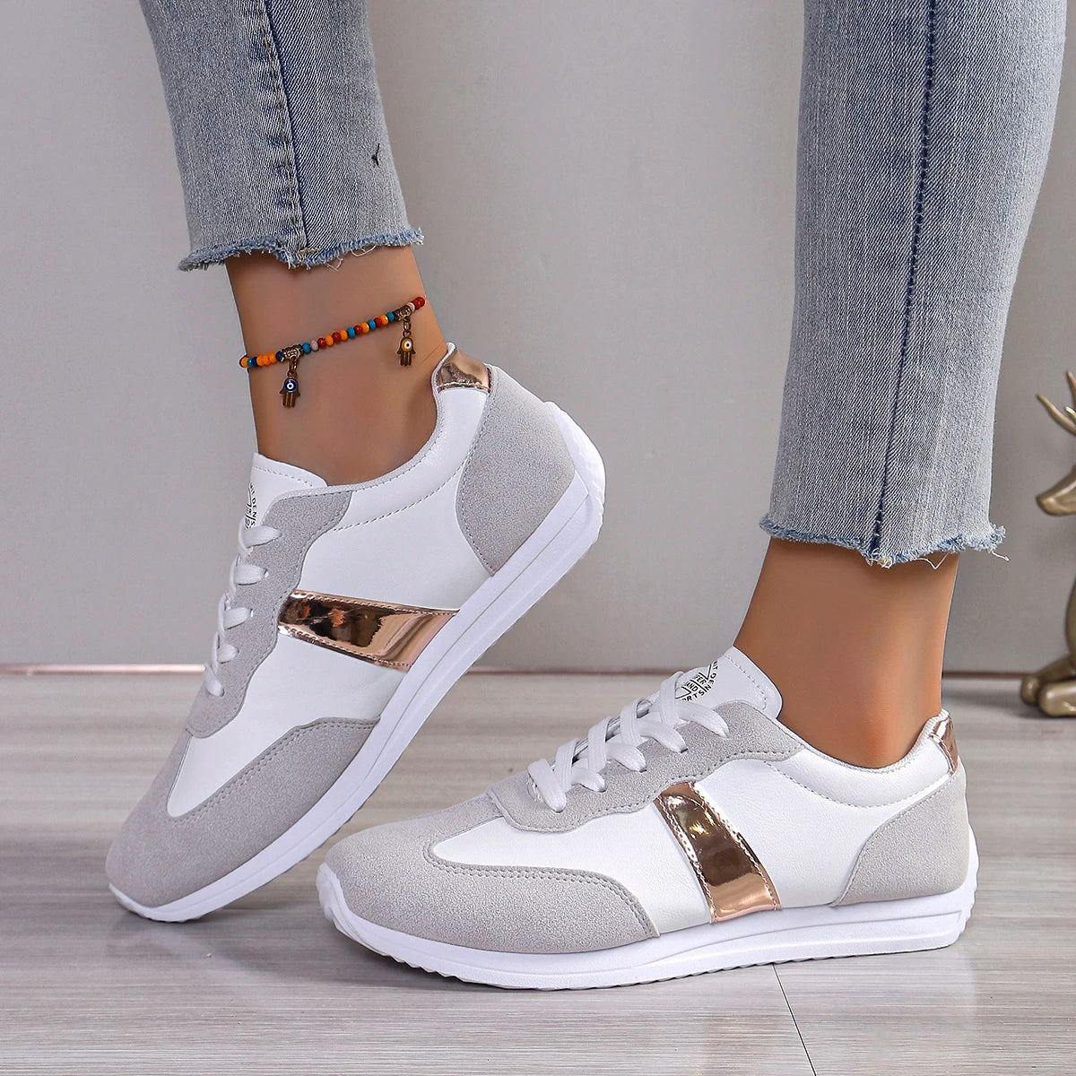 Baskets à plateforme en cuir du 35 au 41