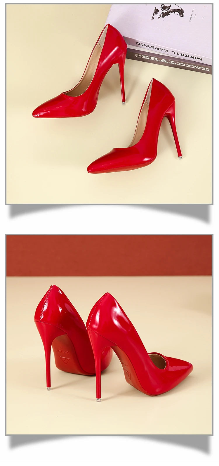 Chaussures à talons hauts cuir verni coloré