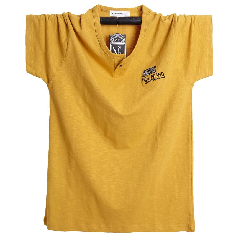 T-shirt à manches courtes, en coton, grandes tailles L-6XL