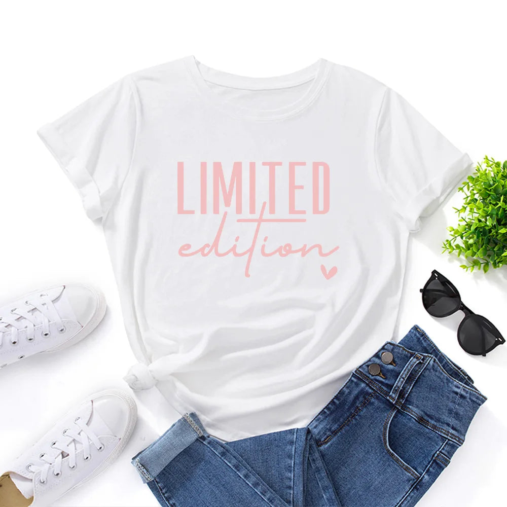T-shirt manches courtes estival et graphique, en coton MAEJORKEN