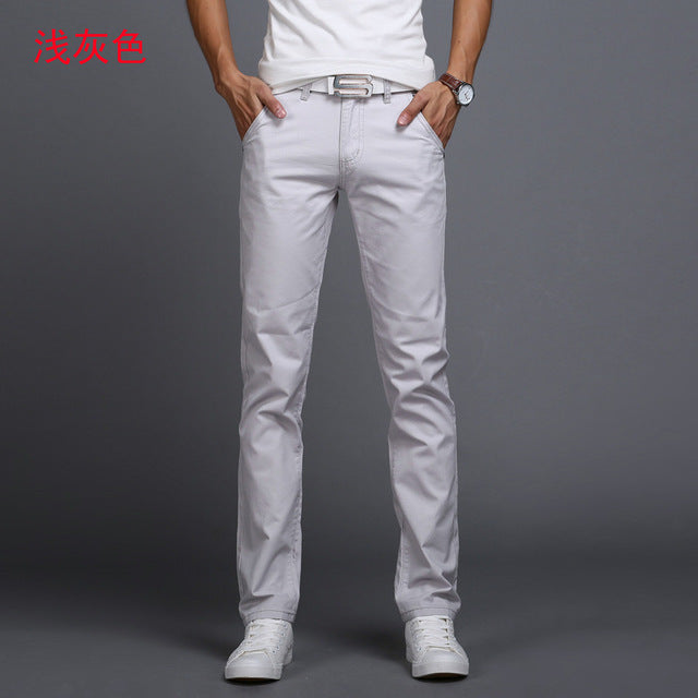 Pantalons droits élastiques classiques