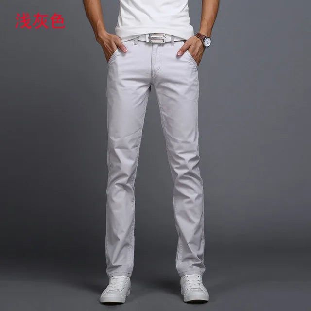 Pantalons droits élastiques classiques
