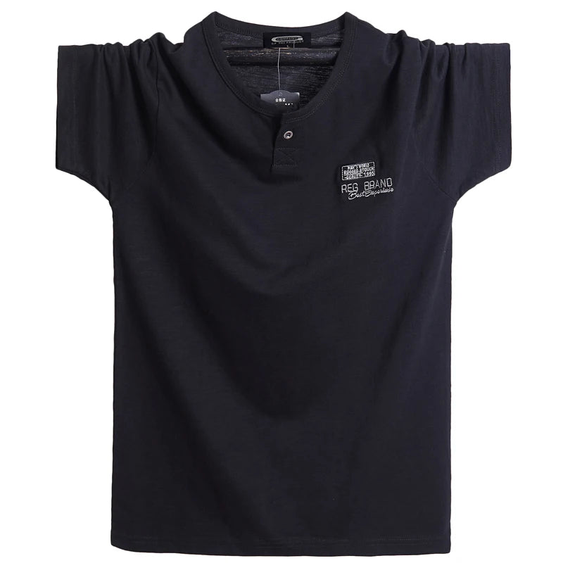 T-shirt à manches courtes, en coton, grandes tailles L-6XL