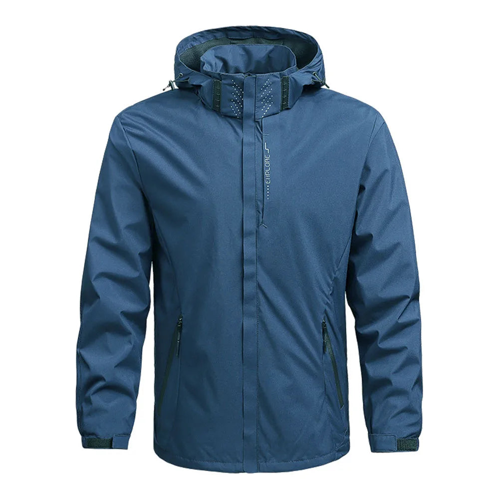 Veste de pluie imperméable légère à capuche grande taille du du 4XL au 5XL