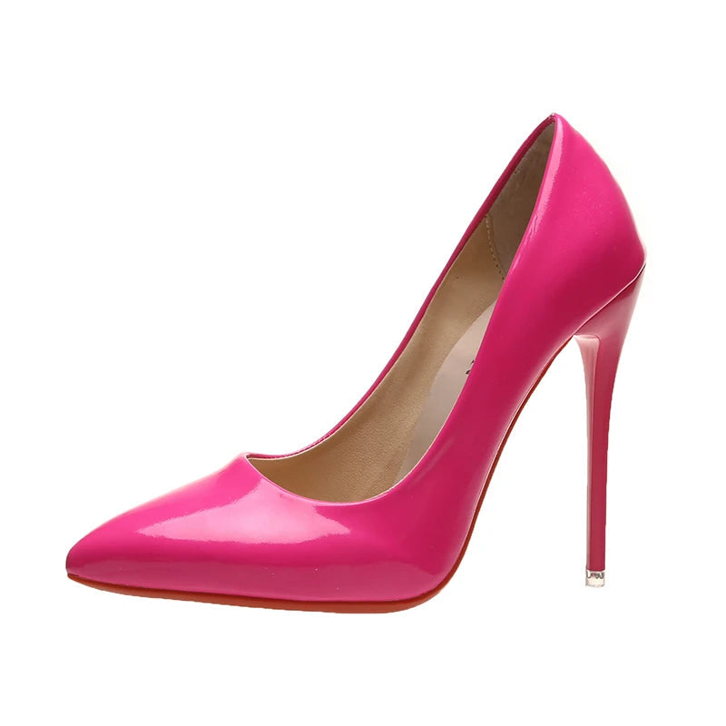 Chaussures à talons hauts cuir verni coloré MAEJORKEN