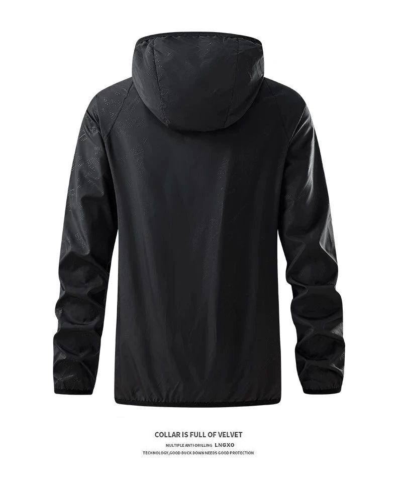LNGXO hommes femmes vestes de randonnée imperméables Protection solaire coupe-vent Camping escalade manteau de pluie en plein air unisexe vêtements portables MAEJORKEN
