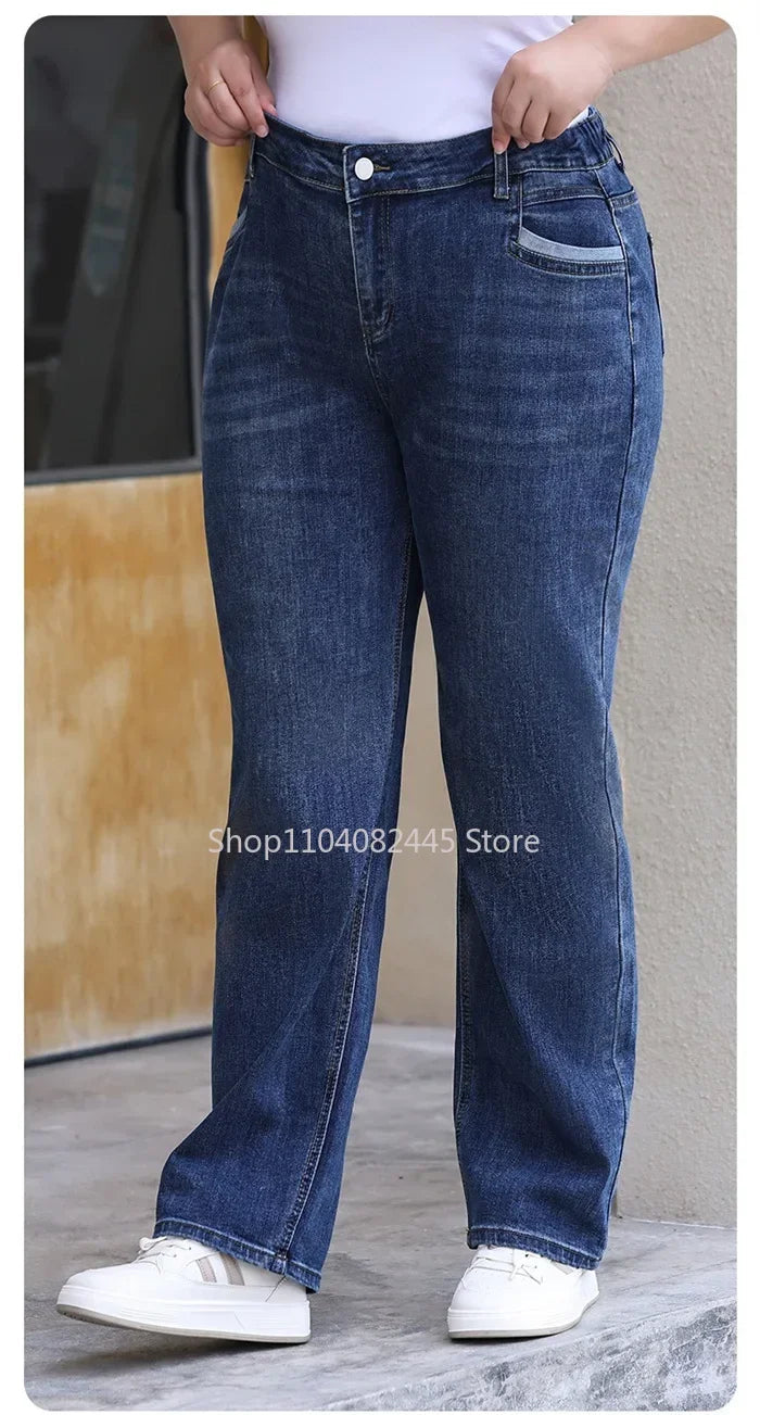 Jean Droit en Denim Grande Taille 5XL 6XL MAEJORKEN