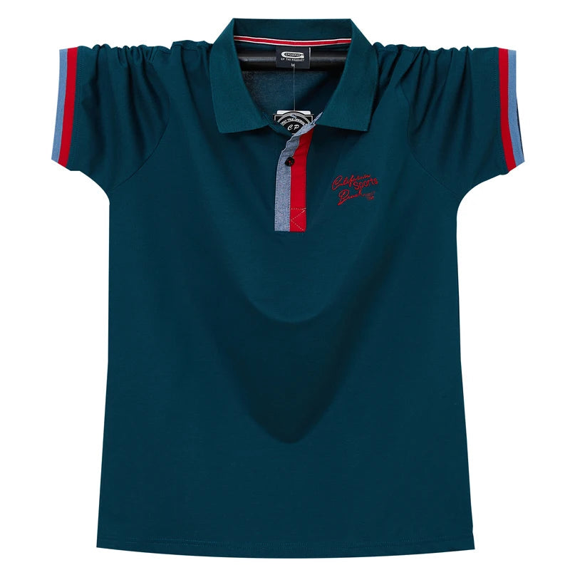 Polo en coton à manches courtes col boutonné M-6XL MAEJORKEN