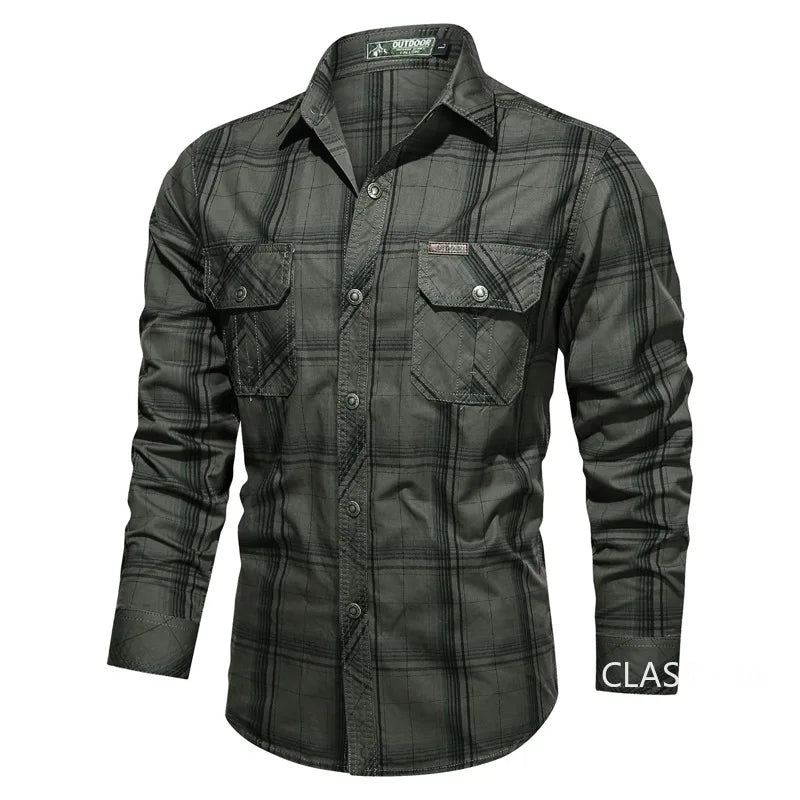 Chemise à carreaux hommes du M au 5XL