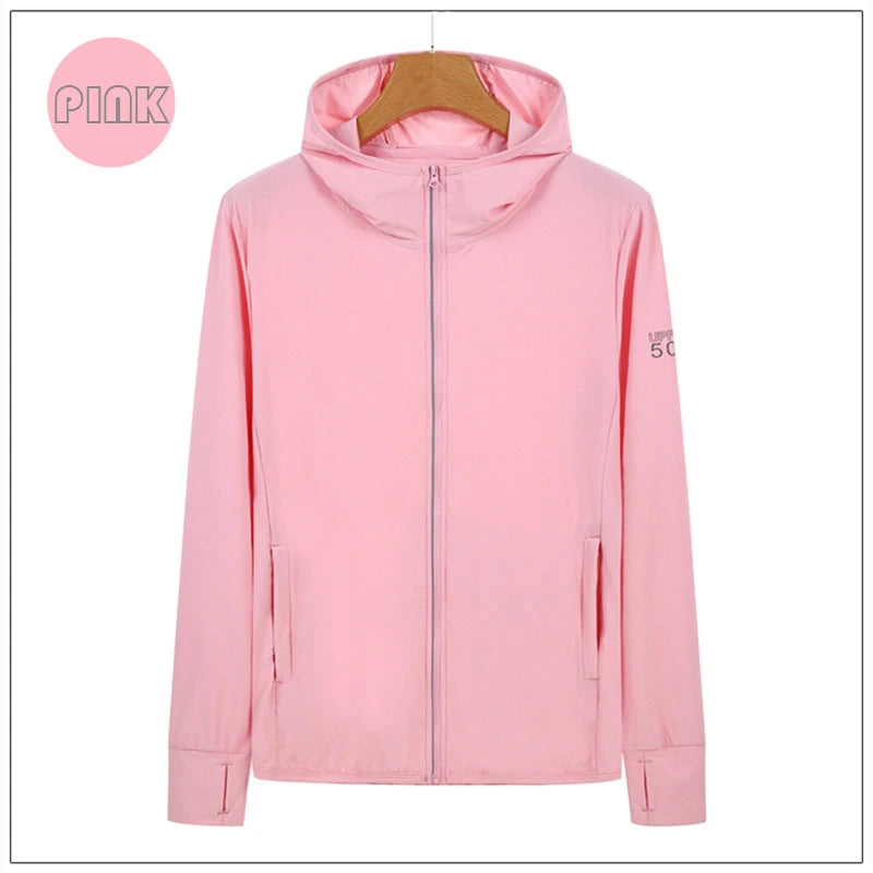 Veste de Protection solaire UPF50 + vêtements de sport, manteau en peau de soie glacée du S au 4XL