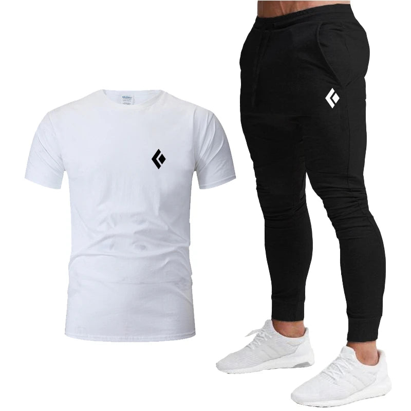 Ensemble de vêtements de sport T-Shirt à manches courtes et pantalon de jogging du S au 2XL