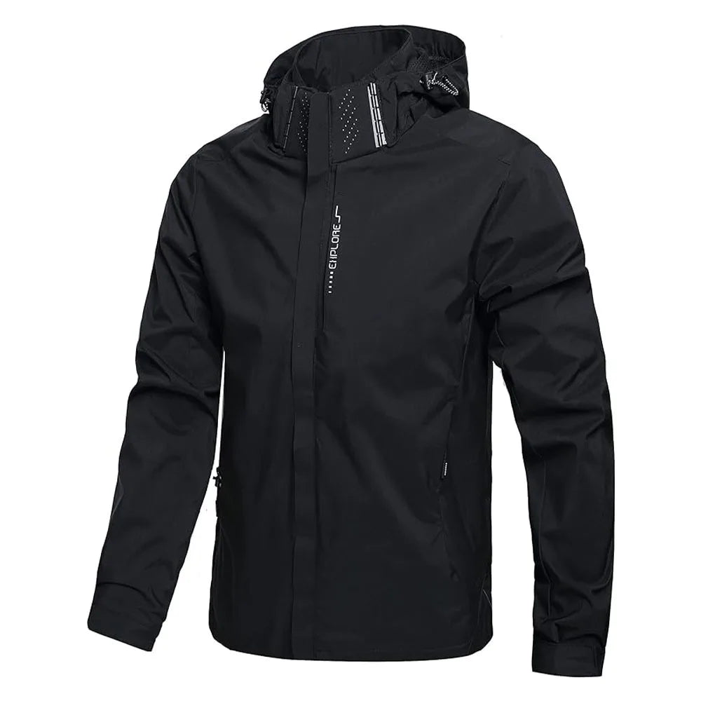 Veste de pluie imperméable légère à capuche grande taille du du 4XL au 5XL