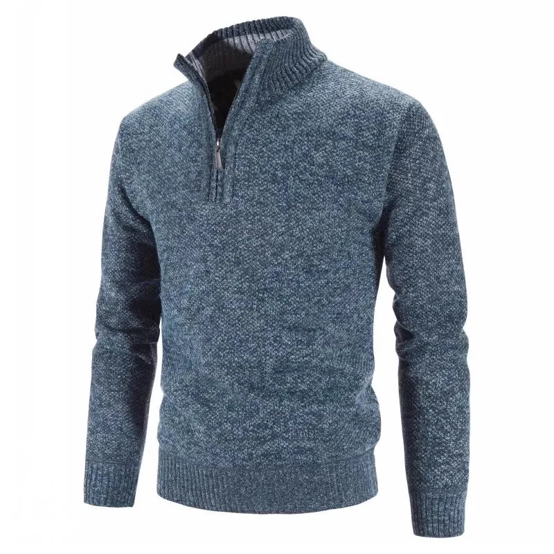 Pull tricoté fermeture éclair col montant MAEJORKEN