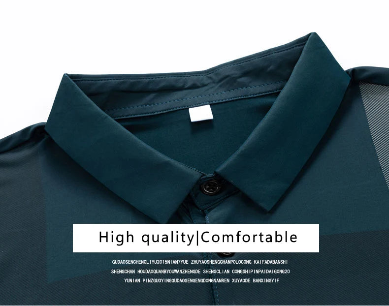 Polo homme rayé Design col rabattu M-4XL MAEJORKEN