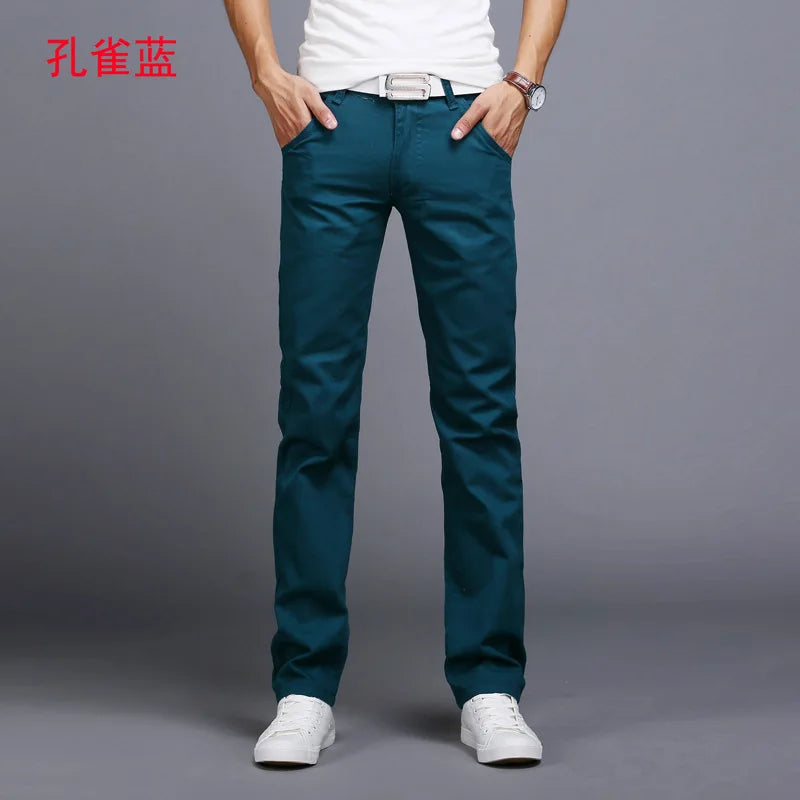 Pantalons droits élastiques classiques