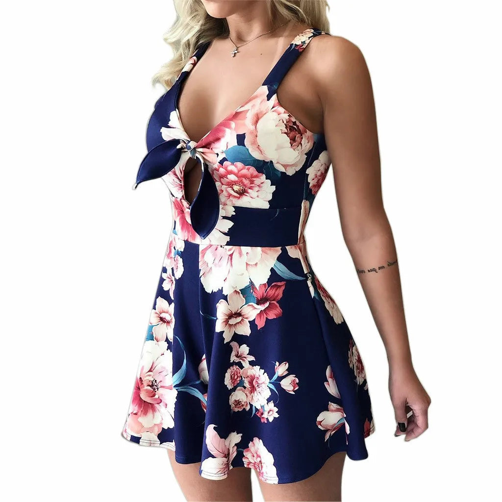 Combinaisons D'été Col En V Jambe Large Combishorts MAEJORKEN