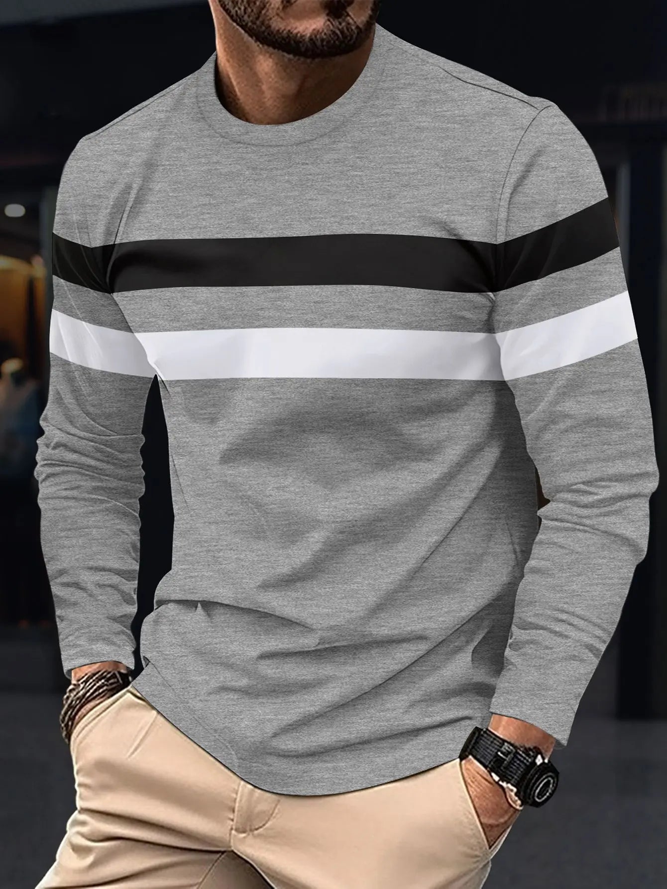 T-shirt à Col Rond XS au 6XL