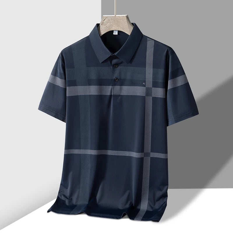 Polo homme rayé Design col rabattu M-4XL MAEJORKEN