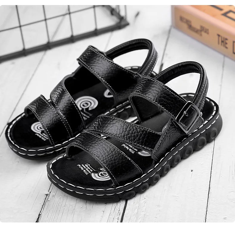 Sandales d'été en cuir PU pour enfants du 26 au 39