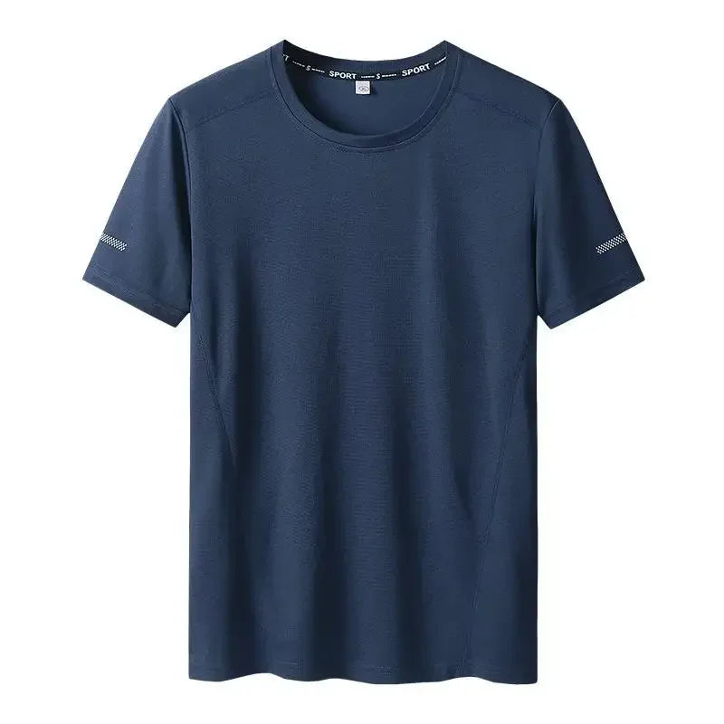 T-shirt manches courtes col rond homme, séchage rapide, grande taille 6XL à 11 XL