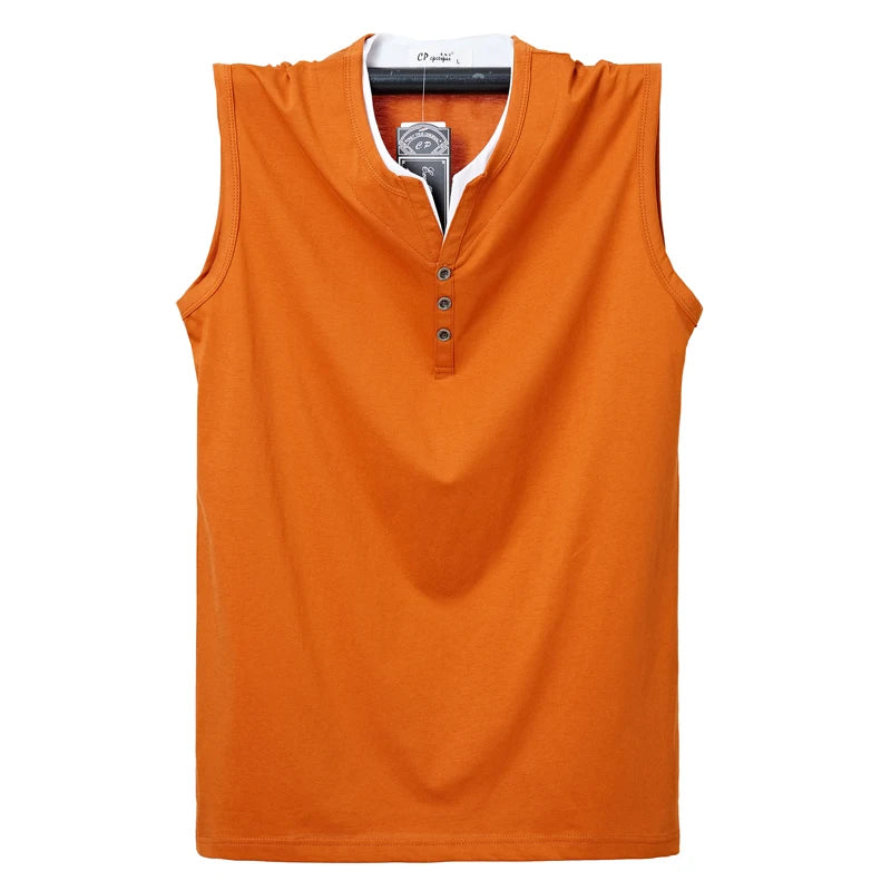 Débardeur en coton sans manches du L au 6XL