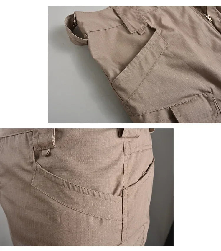 Short cargo imperméable à séchage rapide pour homme, pantalon multi-poches MAEJORKEN