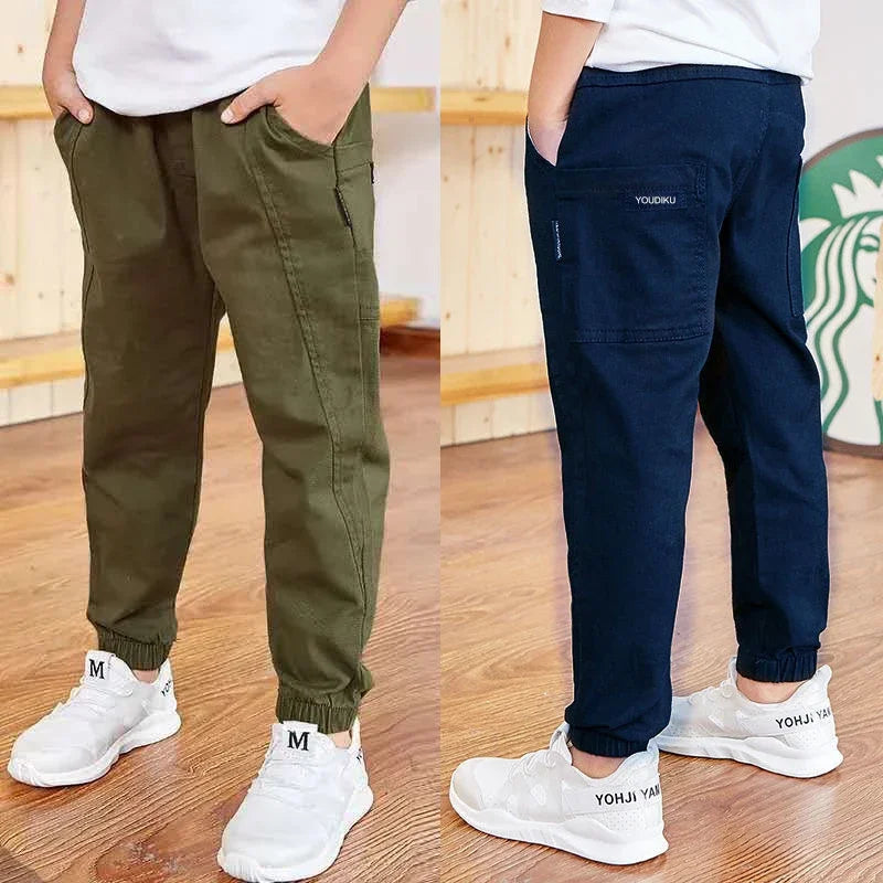 Pantalons garçons en coton décontracté du 3 au 13 ans MAEJORKEN