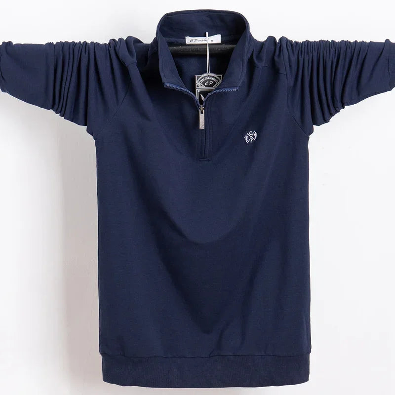 Sweat Long broderie conception coupe ajustée ample décontracté coton grande taille M-7XL MAEJORKEN
