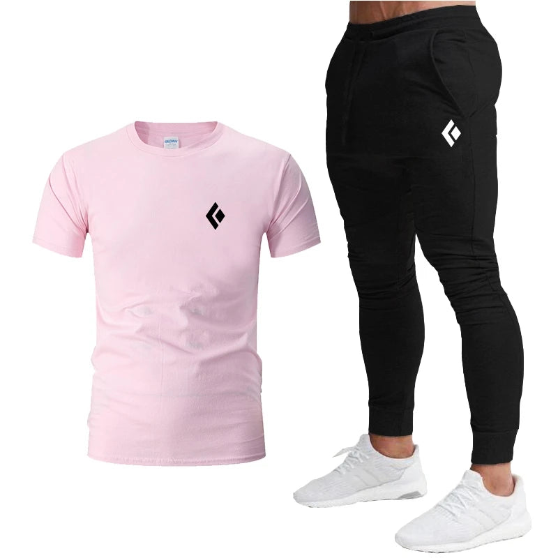 Ensemble de vêtements de sport T-Shirt à manches courtes et pantalon de jogging du S au 2XL