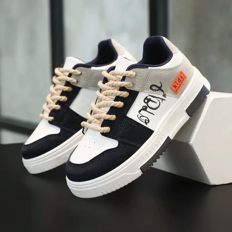 Chaussures décontractées en cuir pour enfants du 30 au 38