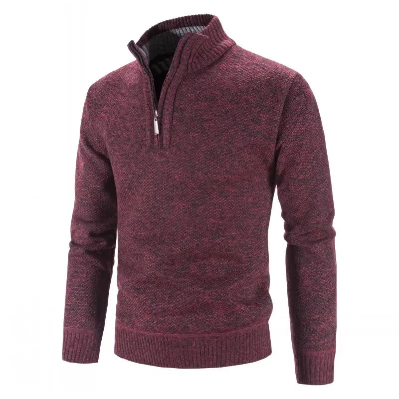 Pull tricoté fermeture éclair col montant MAEJORKEN