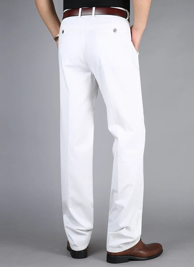 Pantalon Décontracté en Coton Fin MAEJORKEN