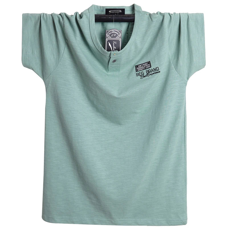 T-shirt à manches courtes, en coton, grandes tailles L-6XL