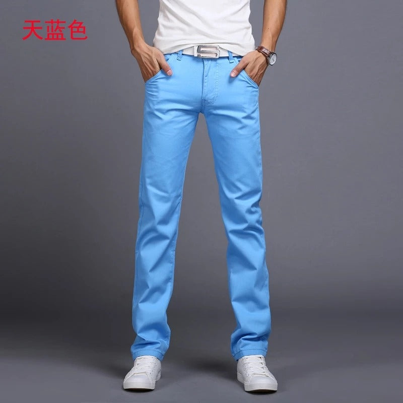 Pantalons droits élastiques classiques