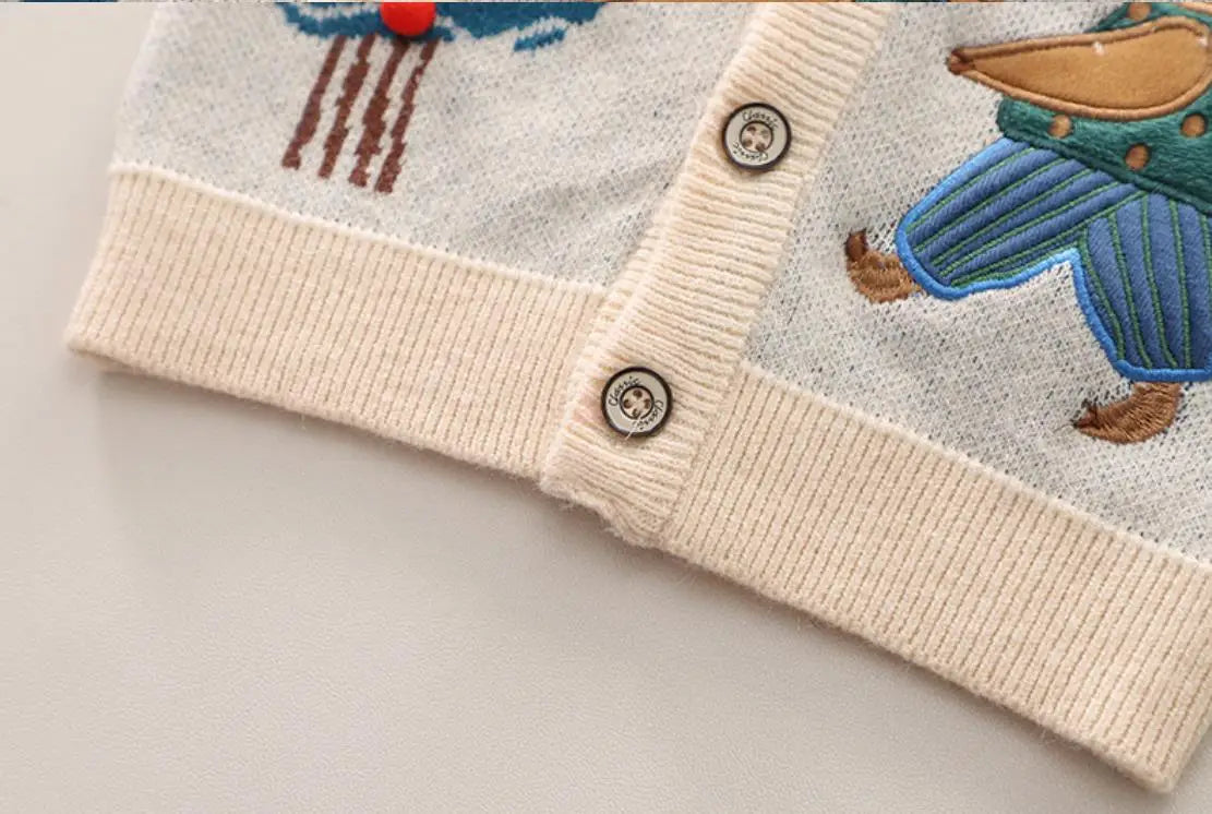 Ensemble 3 pièces pour Bébé Garçon Cardigan, Chemise, pantalon du 6 mois au 5 ans
