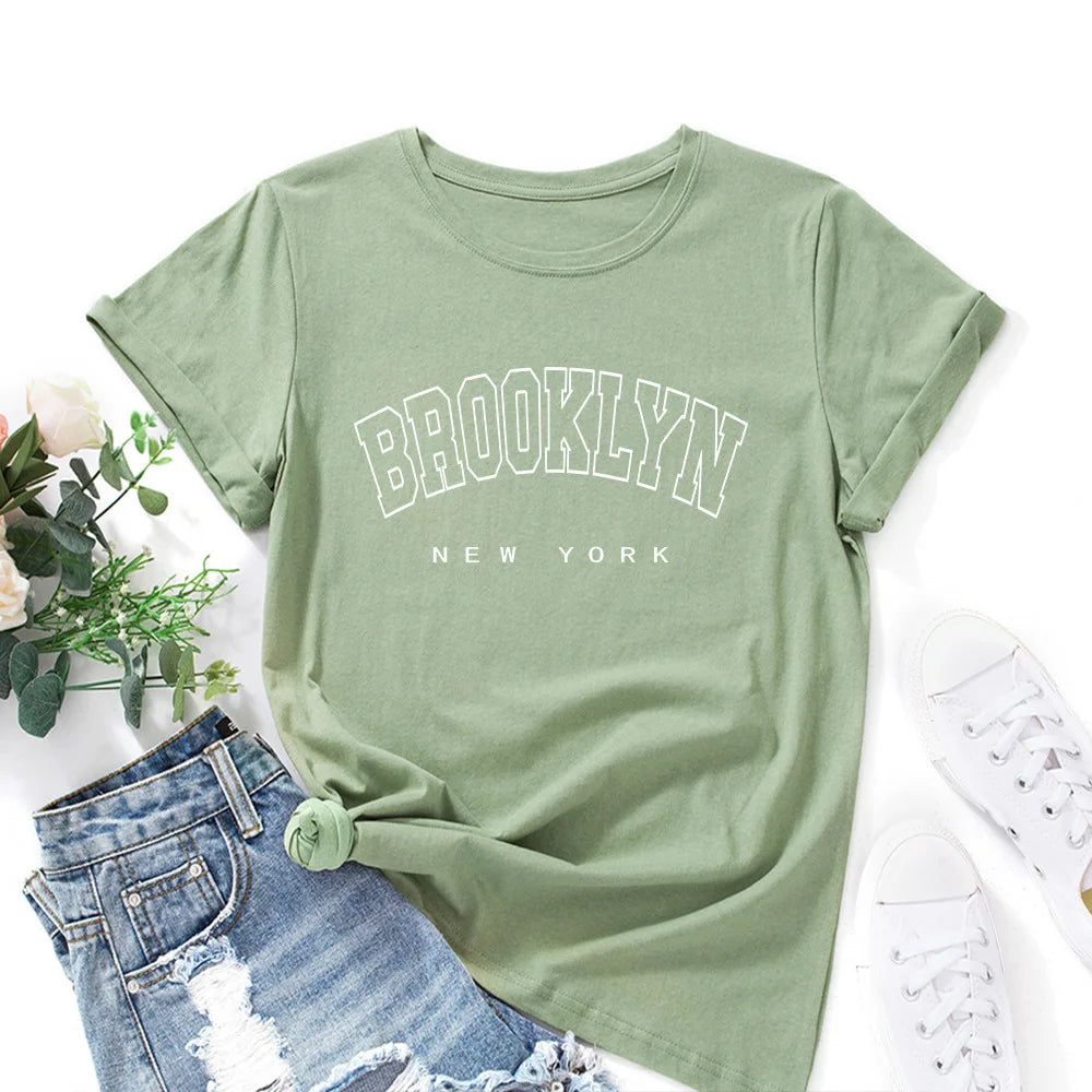T- shirt manches courtes pour femme ,en coton