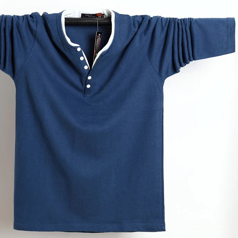 T-Shirt en coton à manches longues grande taille du M au 7XL MAEJORKEN